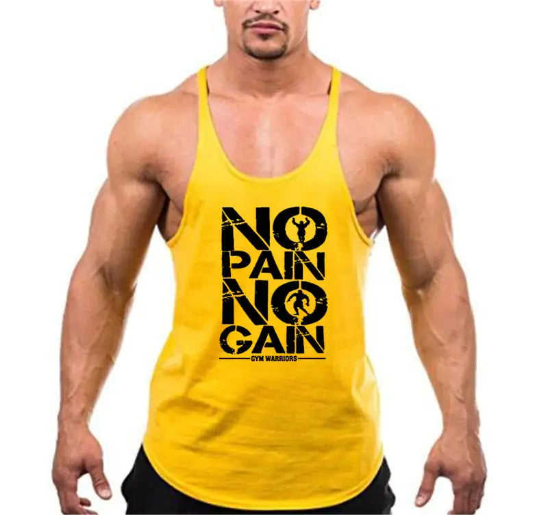 Brand Gym Stringer Tank Top Men Bodybuilding Clothing - My Store