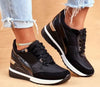 Color Matching Spring Low Cut Daily Black Breathable Female Round Toe Women's Shoes - My Store