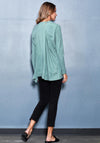 Women's Crewneck Hi-Lo Flared Hem Top - My Store