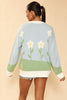 Flower field knit cardigan - My Store