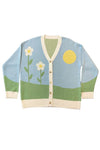 Flower field knit cardigan - My Store