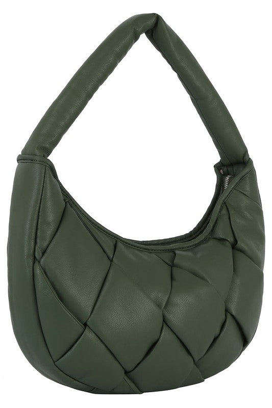 ecostitch Puffy Woven Hobo Shoulder Bag - My Store