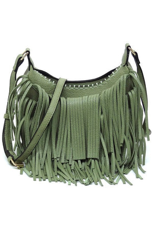 Fringe Hobo Crossbody Bag - My Store