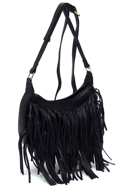 Fringe Hobo Crossbody Bag - My Store