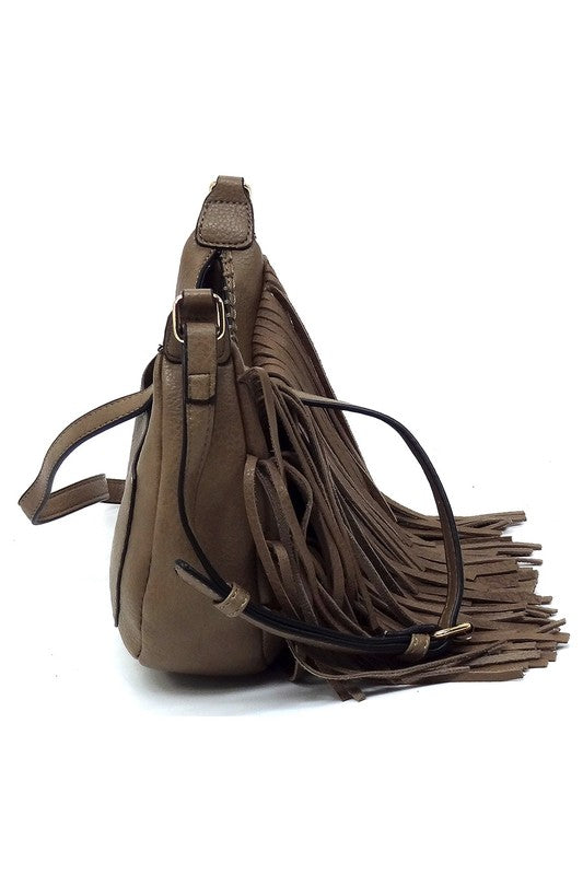 Fringe Hobo Crossbody Bag - My Store