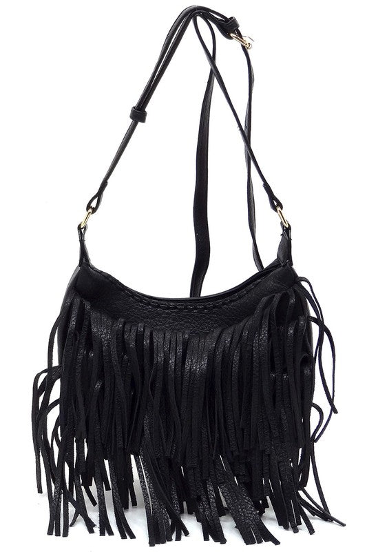 Fringe Hobo Crossbody Bag - My Store