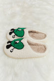 Melody Love Heart Print Plush Slippers - My Store