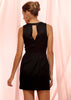 Women's Sleeveless Keyhole Dress In Black - My Store