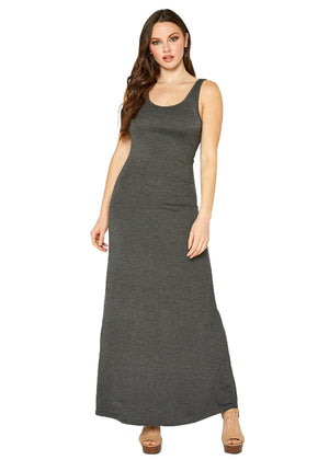 Women's Sleeveless Scoop Neck Maxi Dress - My Store