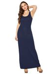 Women's Sleeveless Scoop Neck Maxi Dress - My Store