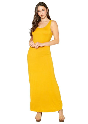 Women's Sleeveless Scoop Neck Maxi Dress - My Store