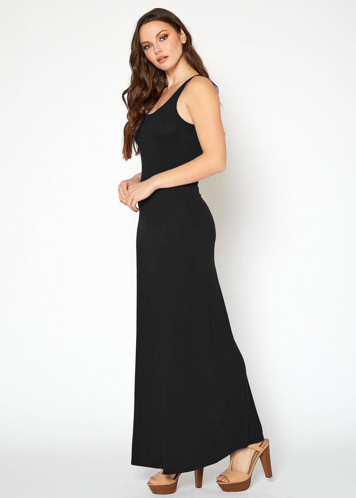 Women's Sleeveless Scoop Neck Maxi Dress - My Store