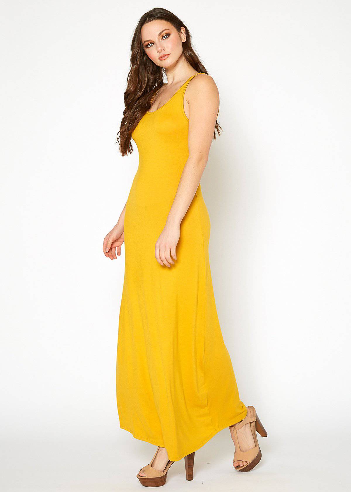 Women's Sleeveless Scoop Neck Maxi Dress - My Store