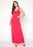 Women's Sleeveless Scoop Neck Maxi Dress - My Store