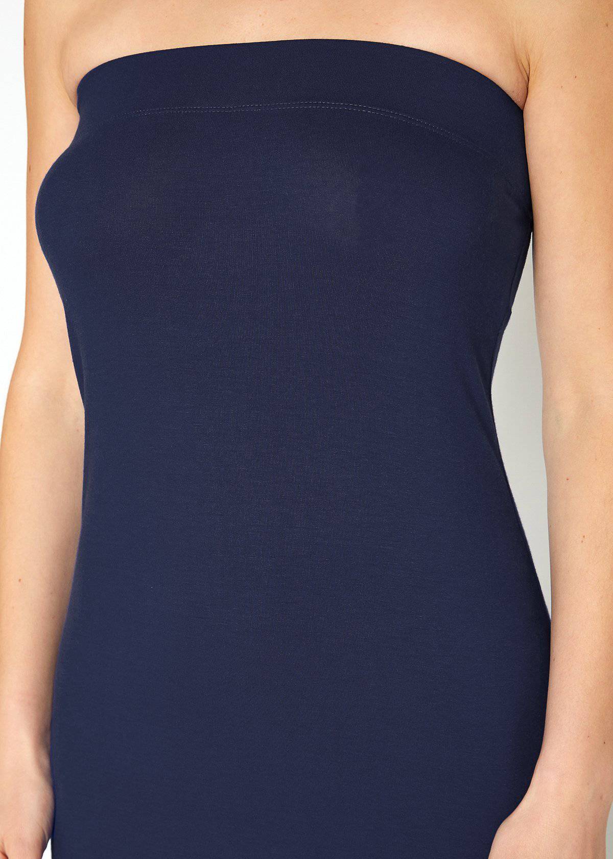 Women's Tube Top Bodycon Midi Dress - My Store