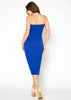 Women's Tube Top Bodycon Midi Dress - My Store