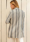 Women's Stripe Blazer in Blue White - My Store