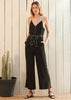 Women's Multi-color Binding Jumpsuit in Black - My Store