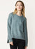 Women's Crewneck Pocket Front Sweater in Fall Sage - My Store