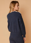 Women's Varsity Sweater in Midnight - My Store