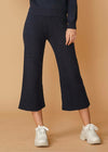 Women's Ribbed Crop Pants in Midnight - My Store