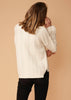 Women's Turtle Neck Fringe Sweater in Natural - My Store