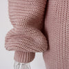 Autumn And Winter Long Sleeve Word-Neck Casual Loose Knitted Sweater D - My Store