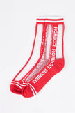 Fiorucci x Fun Mid Calf Sheer Mesh Logo Socks - My Store