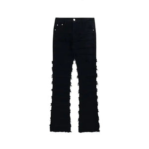 Harajuku Striped Tassel Jeans - My Store