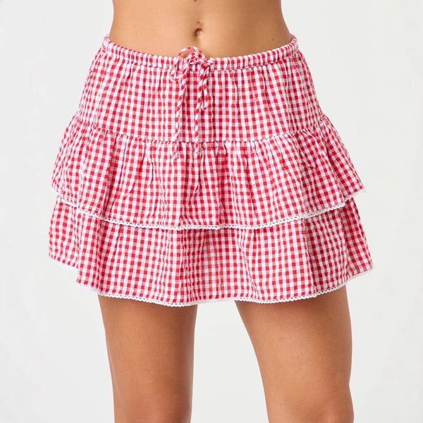 Women's Y2K Plaid Mini Skirt - My Store