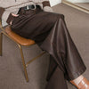 Women's Vintage Brown Pleated PU Leather Pants - My Store