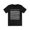 Mens T-Shirt with Lines in Black - My Store