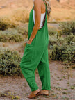 Double Take Full Size Sleeveless V-Neck Pocketed Jumpsuit - My Store