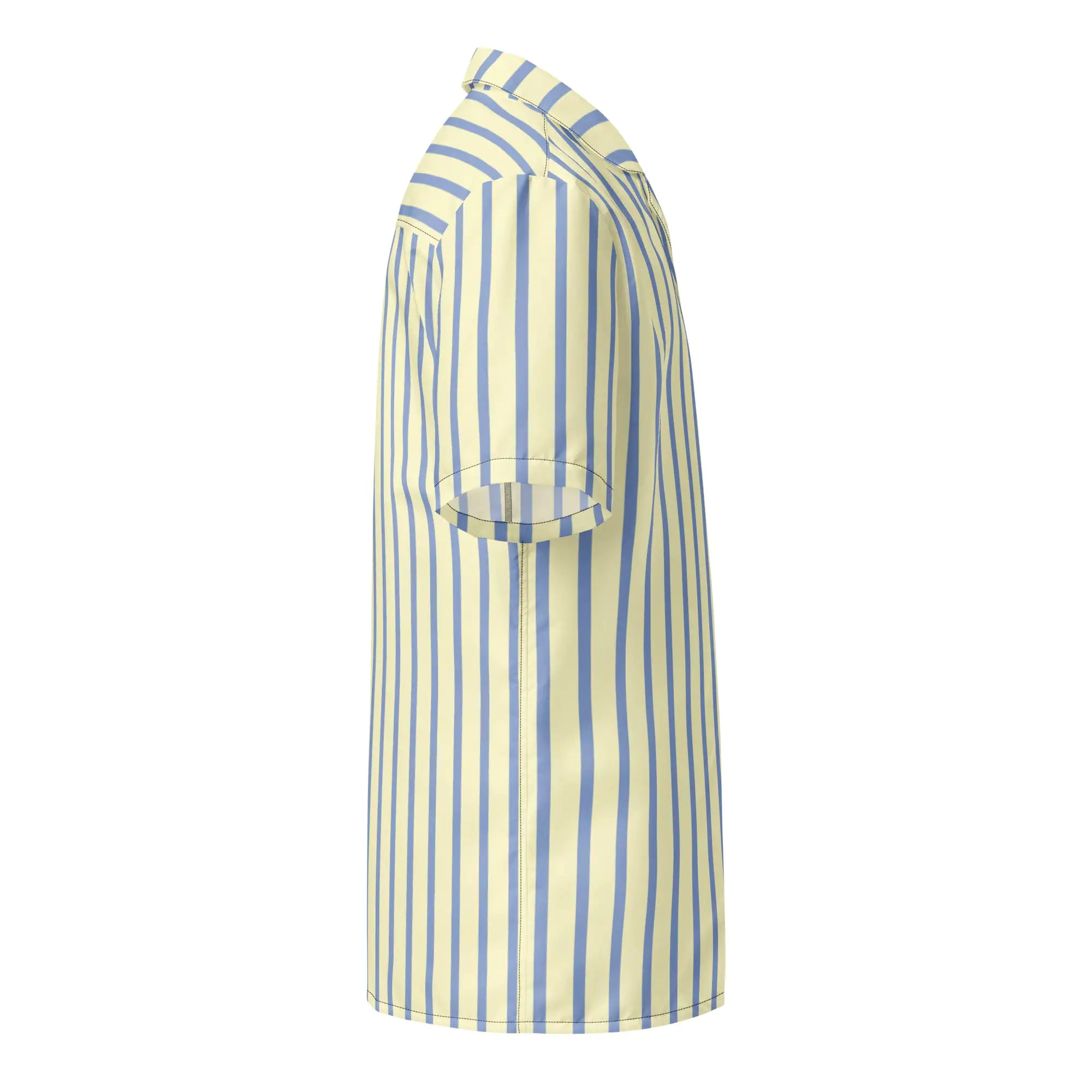 Mellow Yellow & Marlin Blue Striped Button-Down Camp Shirt - My Store