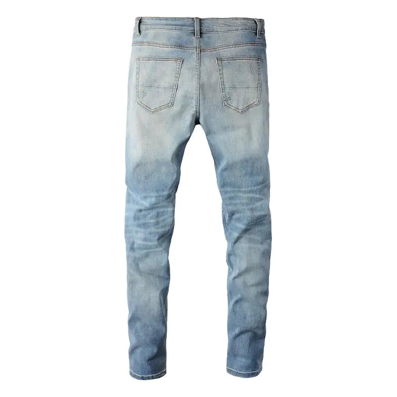 Bandanna Ripped Jeans - My Store