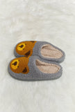 Melody Teddy Bear Print Plush Slide Slippers - My Store