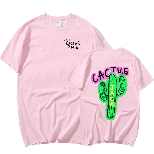 Cactus Print Couple Harajuku T-Shirts - My Store