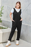 Double Take Full Size Sleeveless Straight Jumpsuit - My Store