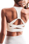 Women's White Athletic Push Up Sports Bra - My Store