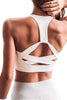 Women's White Athletic Push Up Sports Bra - My Store