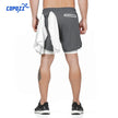 2 in 1 Running Shorts with Built-in Pocket Lining - My Store