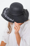 Black Follow Your Dreams Graphic Wide Brim Hat