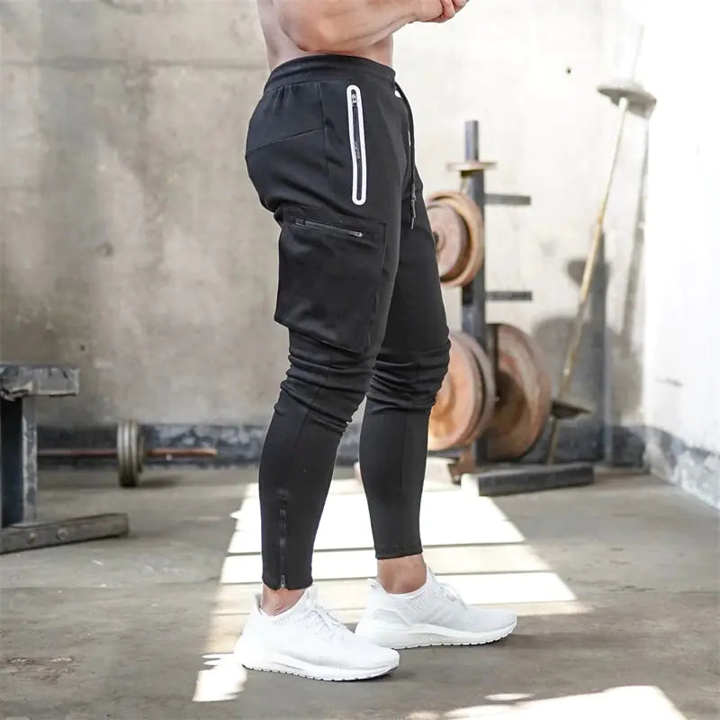 Sports Pants Multi-pocket Zipper Men - My Store