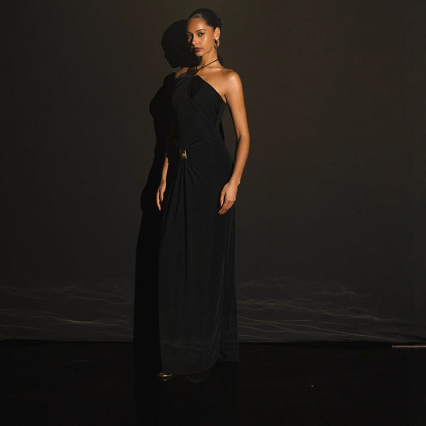 Women's Halter Neck Figure-Hugging Dress - My Store
