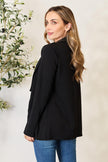 Heimish Full Size Open Front Long Sleeve Blazer - My Store