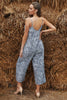 Blue Leopard Adjustable Jumpsuit - My Store