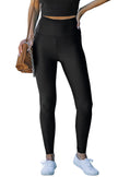 Black High Rise Tight Leggings with Waist Cincher - My Store