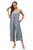 Blue Leopard Adjustable Jumpsuit - My Store