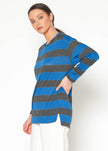 Women's Long Sleeve Crewneck Stripe Tee - My Store