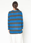 Women's Long Sleeve Crewneck Stripe Tee - My Store